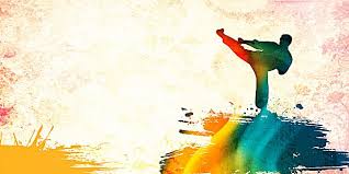 Taekwondo Poster Background Martial Arts Workout Art Taekwondo