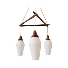 Gently used, vintage, and antique danish modern lighting. Danish Teak Hanging Lamp With Three Lights Mid Century Chandelier Design Addict Hanging Lamps