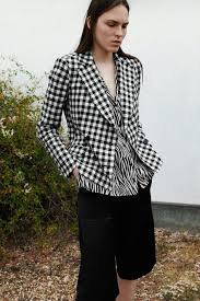 VESTE À CARREAUX VICHY | ZARA France | Blazer, High fashion street style,  Jackets for women