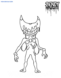 It cannot be denied that this activity can . Bendy And The Ink Machine Coloring Pages Wonder Day Com