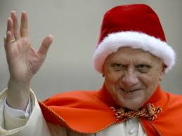 Canadian Cardinal Marc Ouellet is a cardboard cutout of Benedict XVI