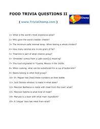 The editors of easy home cooking magazine advertisement a. Food Trivia Questions Ii Trivia Champ