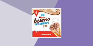 The famous refined hazelnut bar is now available as a cone! Kinder Bueno Ice Cream Is Finally Available In The Uk
