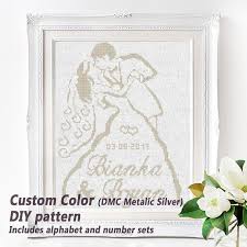 Sign up to receive our newsletter! Wedding Modern Cross Stitch Pattern Personalized Counted Etsy Wedding Cross Stitch Patterns Cross Stitch Patterns Wedding Cross Stitch
