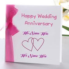 Romantic Wedding Anniversary Wish Card Couple Name Image My Name Pix Cards In 2020 Happy Wedding Anniversary Cards Happy Anniversary Cards Wedding Anniversary Cards