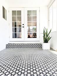 Patio Flooring Home Depot Decor Victorianblackandwhitemosaictilepathmetal Black And White Vinyl Floor T White Exterior Houses House Designs Exterior Porch Tile