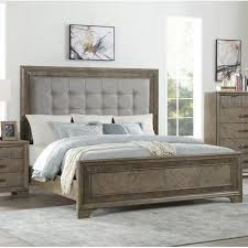 Platform tufted bed frame extra wide tall california king queen full footboard ottoman diamond tufting upholstered headboard made to order. Alcott Hill Carlos Queen Upholstered Panel Bed Upholstered Panel Bed Furniture Bed Headboard Design