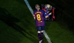 Image result for INiesta bids farewell to barca