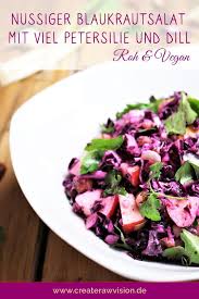 Rezept Fur Leckeren Gesunden Schnellen Veganen Rohkost Blaukraut Salat Mit Petersil