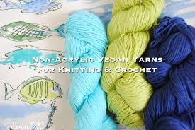 vegan yarns for knitting and crochet