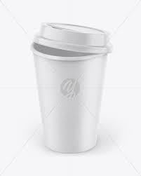 Kraft Coffee Cup Mockup In Cup Bowl Mockups On Yellow Images Object Mockups