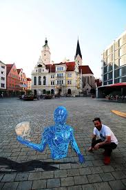 Frankenstein) studied and conducted his experiments here. Streetartig Ingolstadt International Frankenstein 3d Freddart Streetpainting