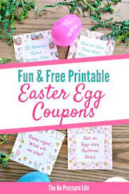 Or bring your laptop to the box office! Free Printable Easter Egg Coupons Fun Fillers Kids Will Love