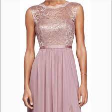 Shop and browse david's bridal's collection of rose gold metallic bridesmaid dresses. David S Bridal Dresses Davids Bridal Rose Gold Pink Bridesmaid Dress Poshmark