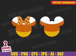 Download Mickey Minnie Mouse Candy Corn Halloween Svg Dxf Png Disney Head