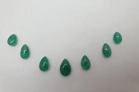 What kind of knife is a chroma gemstone? 100 Natural Emerald Tear Drop Cabochon Gemstone Set 25 45 Carat Zambian Emerald Layout For Jewelry Like Nec Natural Emerald Gemstone Beads Stones Emerald Bead