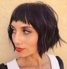 20 Short Baby Bangs That Are Trending For 2021 Very Short Bangs Baby Bangs Long Hair Textured Bob Hairstyles