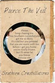 They Tried To Put Me On The Cover Of Vogue Lyrics Southern Constellations Pierce The Veil Just Lyrics Cool Lyrics Song Lyric Quotes