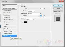 Cara membuat tepi garis di photoshop. Cara Mewarnai Garis Pinggir Stroke Teks Di Photoshop Video Tutorial89