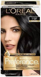 The best blue black hair dye we recommend you follow the instruction of the hair dye for full usage and safety guidance. L Oreal Paris Superior Preference Fade Defying Color Shine System 1 0 Ultimate Black 1 Kit Mahogany Hair Dye Dark Mahogany Hair Mahogany Hair