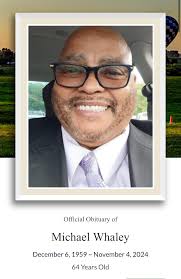 Michael Whaley Obituary In Loving Memory of Michael Anthony Romaine Whaley  Michael Anthony Romaine Whaley was born