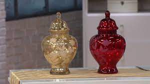 Mercury glass apothecary jar qvc live. 12 Etched Mercury Glass Apothecary Jar W Microlights By Valerie On Qvc Youtube