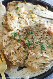 Make the most of pork chops with these easy, versatile, and delicious recipes and preparations, including slow cooking, barbecuing, and stuffing. Creamy Roasted Garlic Parmesan Pork Chops Recipe Midgetmomma