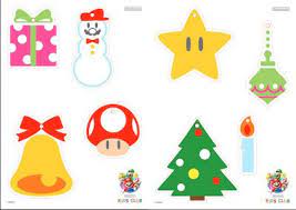 Send them to your local printer or order them through canva print. My Super Mario Boy Mario Christmas Themed Printable Decorations Printable Christmas Decorations Geek Christmas Office Christmas Decorations