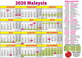 Cuti umum kalendar 2020 malaysia ️. Tds Malaysia Kalendar 2020 2020 Calendar Feel Free Facebook