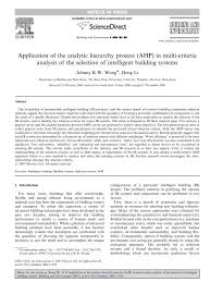Build smart surveys that display different fields to different users based on their input. Application Of The Analytic Hierarchy Process Ahp In Multi Criteria
