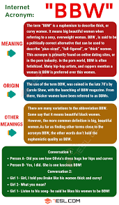 BBW Meaning, Origin and Examples • 7ESL