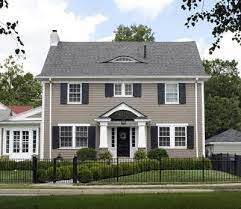 Colors To Go With A Grey Roof Ehow House Paint Exterior Colonial House Exteriors Exterior Paint Colors For House