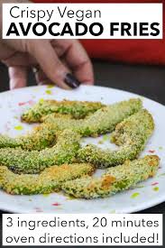 Vegan Air Fryer Avocado Fries Oven Directions Included Recipe Air Fryer Recipes Healthy Avocado Fries Air Fryer Recipes Vegan