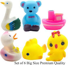 The product comes like an airless large balloon shape. Saleon 6 Pcs Large Size Cute Animals Swimming Water Toys Non Toxic Bpa Free Colorful Soft