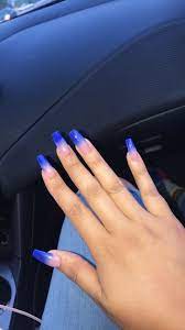 Pin By Jaslyn On Skin Care Beauty Ombre Acrylic Nails Blue Acrylic Nails Long Acrylic Nails
