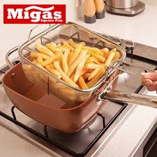 Nov 04, 2016 · to do so, simply mix 1 cup water, 2 tablespoons baking soda, and ½ cup white vinegar in the pot or pan that's lost its stick, set on the stove, and heat until boiling for 10 minutes. Copper Chef Cookware Round Pan Set Aluminum And Steel With Ceramic Non Stick Coating Cookware Set Chef 9 5 Glass Lid Fry Basket Steam Rack 9 1 2 Inches Kitchen Cookware Set Stainless Steel Handle