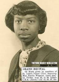 On August 22nd, 1947, (eight years before she became known as Nina Simone),  a 14 year old Eunice Waymon accompanied the Junior Choir