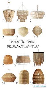 Modern Boho Pendants I Love A Shoppable List Of My Favorite Modern Boho Lighting Boho Lighting Home Decor Bedroom Home Decor Inspiration