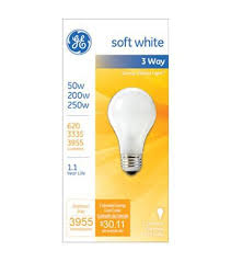 Ge Incandescent 3 Way Light Bulb Soft White 50 200 250 Watt Wilco Farm Stores