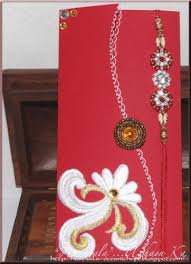 You can also cut the paper to make it smaller if you want a cuter, smaller card. A Step By Step Guide To Making Rakhis 10 Ideas For Handmade Rakhis Envelopes And Thalis