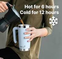 Mollcity Copo infantil isolado com canudo - Caneca de café de viagem a  vácuo de aço inoxidável com tampa e alça para mulheres e meninas, copo de  metal ...
