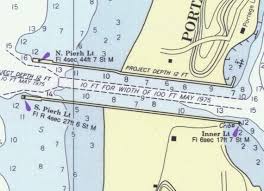 Portage Lake 1975 Lake Michigan Michigan Nautical Map Reprint 10 000 Scale Great Lakes 7 777