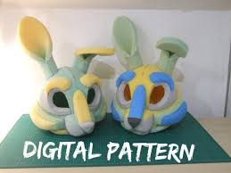 You can use this download for an easter themed project or for whatever you need. Digital Pattern Bunny Rabbit Fursuit Head Base Foam Patter Etsy