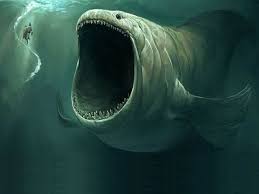 The megalodon shark (carcharodon megalodon) was a massive being that would put modern day sea predators to shame. 7 Extinct Sea Monsters Straight Out Of Your Nightmare Sea Monsters Scary Ocean Sea Monster Art