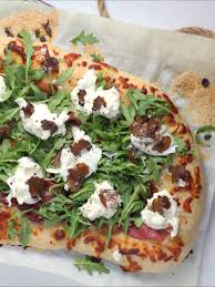 Black Truffle Carpaccio And Burrata Pizza Recipe Burrata Pizza Burrata Truffles
