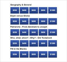 A lot of people have had the chance to watch jeopardy, and they think that they could do better than those who take part in it. Jeopardy Template 13 Free Word Excel Ppt Pdf Format Download Free Premium Templates
