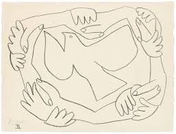 Pablo Picasso Bound Hands Ii 1952 Picasso Drawing Pablo Picasso Art Pablo Picasso Drawings