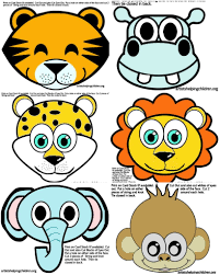 Safari Jungle Themed First Birthday Party Part Cheap Party Supplies Decorations Animals Party Masks Free Printable Maskeler Ve Kuklalar