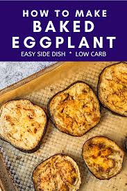 Easy Oven Roasted Eggplant Recipe In 2020 Eggplant Recipes Easy Baked Eggplant Recipes Roast Eggplant