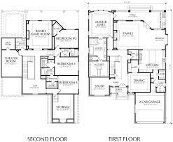 Unique Two Story House Plan Floor